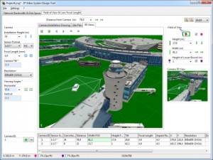 3d design software model cctv airport