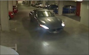 Maserati being stolen from carpark on CCTV