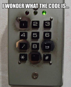 Weak security alarm code 1970